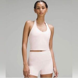 Lululemon Women’s Guy Align Crop  Tank Top Size 2 Strawberry Milkshake STMI